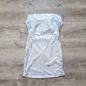 Birch & Stone Silver Sequin Dress